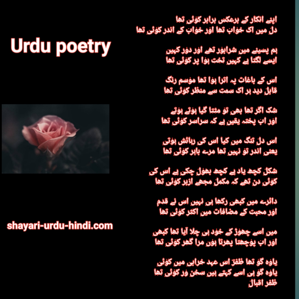 poetry in urdu 2 lines